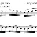 Singing and playing
