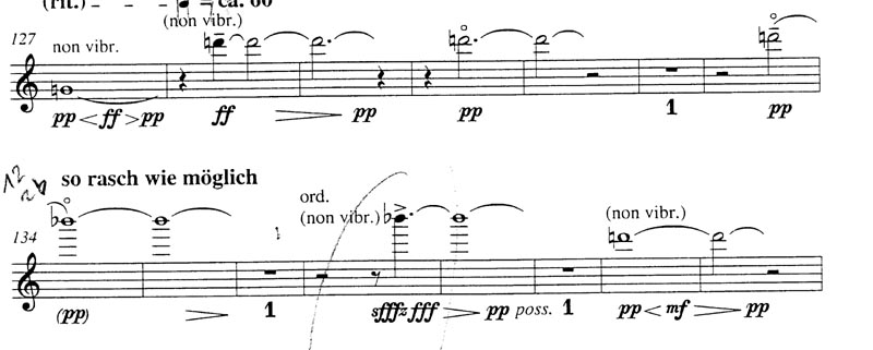 Flute Multiphonics Chart